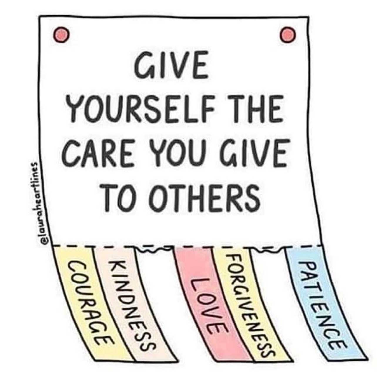 Give yourself the care you give to others